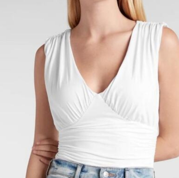 Express Balletcore body countour double layer thong bodysuit sleeveless XL - Picture 1 of 9